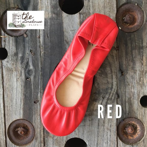 Storehouse Shoes - Storehouse Flats Red